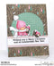 Stamping Bella Cling Stamps - Bindle Girl Skater with Penguins - Girl is approx. 2.25 x 2.25 inches.*