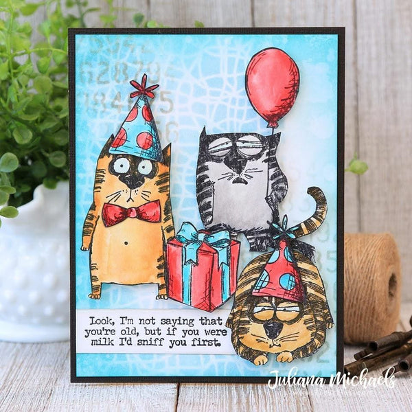 Tim Holtz Cling Stamps 7in x 8.5in - Snarky Cat*