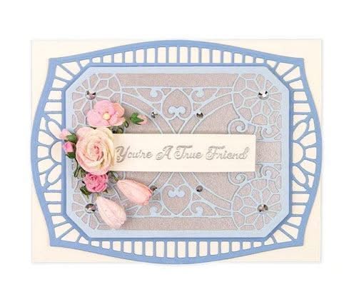 Spellbinders Flourished Fretwork Etched Die By Becca Feeken - Fluted Tracery*