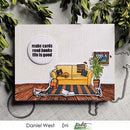 Picket Fence Studios 4"X4" Stamp Set - Leaves In A Stream*