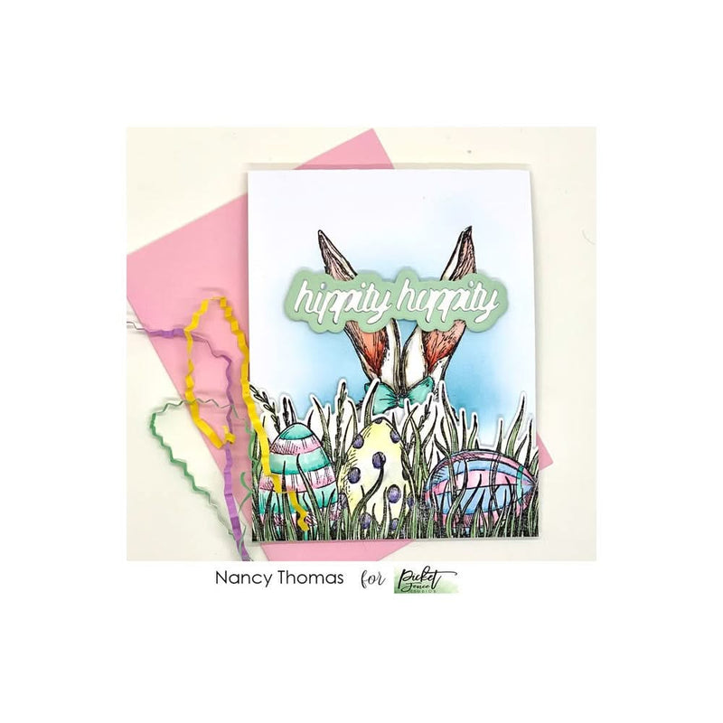 Picket Fence Studios 6"X6" Stamp Set - Hippity Hoppity To All*