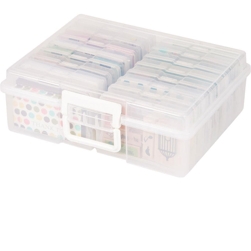 5x7 Clear Craft Storage Boxes  Craft storage box, Craft storage, Scrapbook  storage