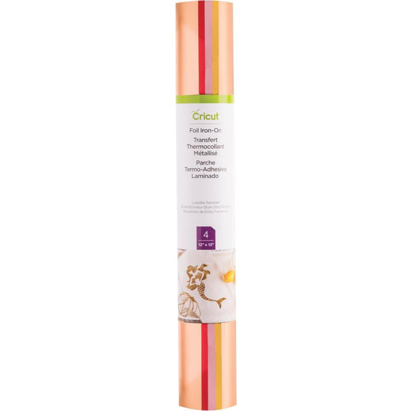 Cricut Foil Iron-On 12 inch X12 inch Sampler 4 pack Ladylike