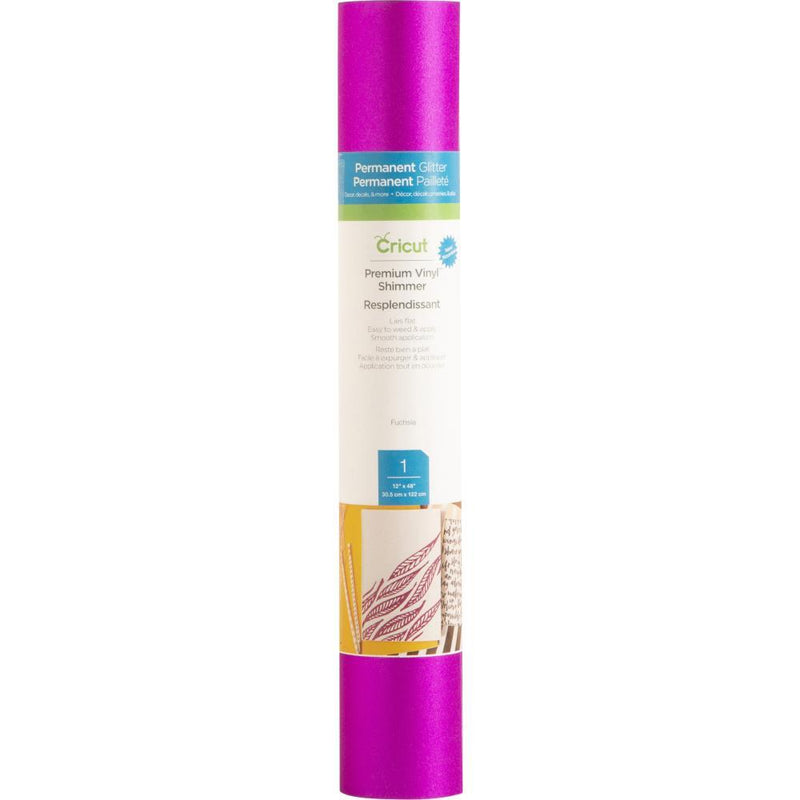 Cricut Shimmer Vinyl 12 inch X48 inch Roll - Fuchsia