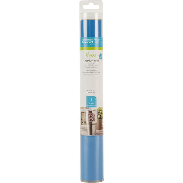 Cricut Permanent Vinyl 12"X48" Roll - Medium Blue