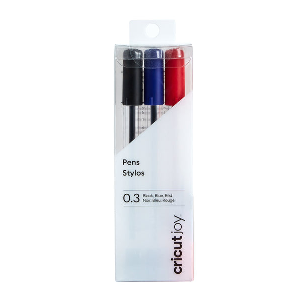 Cricut Joy Extra Fine Point Pens, 0.3 mm 3/pkg - Black, Red, Blue*