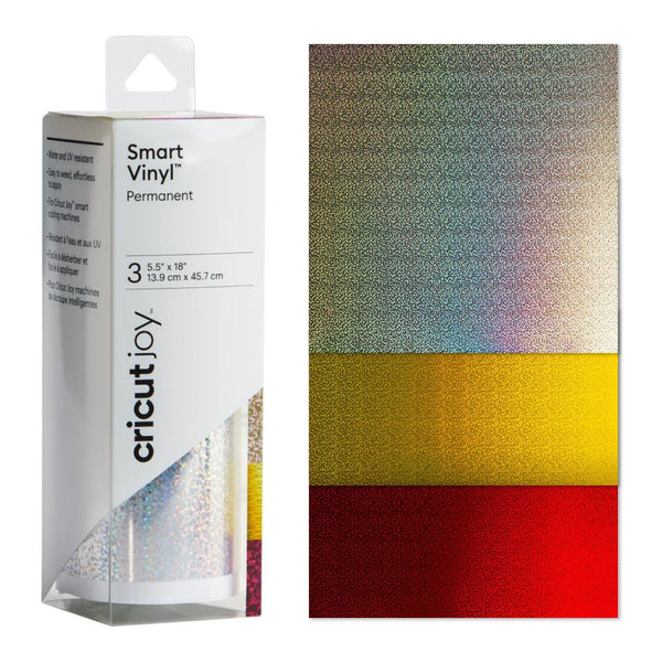 Cricut Joy Smart Vinyl Permanent Pattern Sampler 5.5in x 18in - Holographic