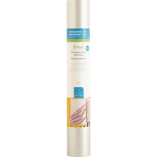Cricut Shimmer Vinyl 12"X48" Roll - Silver