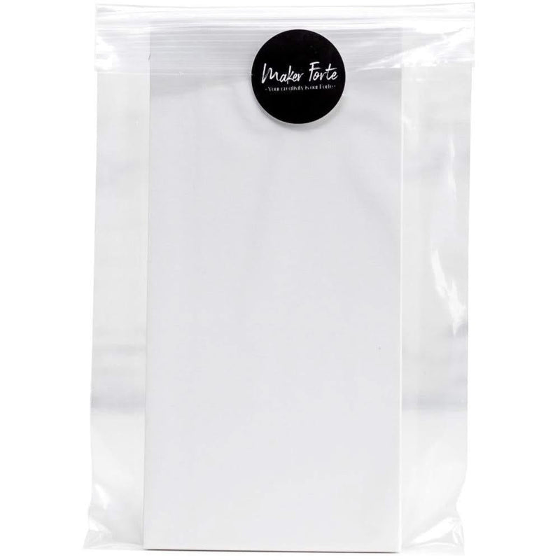 Maker Forte 110lb Cover Cardstock 8.5"x 4" 10 pack - Ultra White, Slim Line Card Fronts