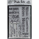 Maker Forte Clear Stamps By Hedgehog Hollow 4"X6" - Bold Holiday Sentiment