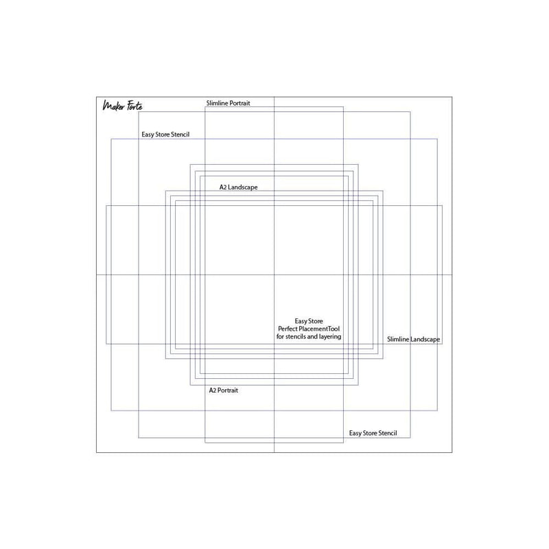 Maker Forte Easy Store Placement Tool - A2 & Square*