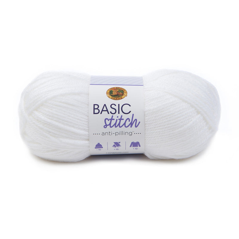 Lion Brand Yarn - Basic Stitch Anti-Pilling - White 100g – CraftOnline