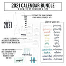 Concord & 9th Calendar 3.5in x 6in, 16 Sheets - 2021*