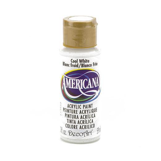 Americana Acrylic Paint 2oz - Cool White - Semi-Opaque