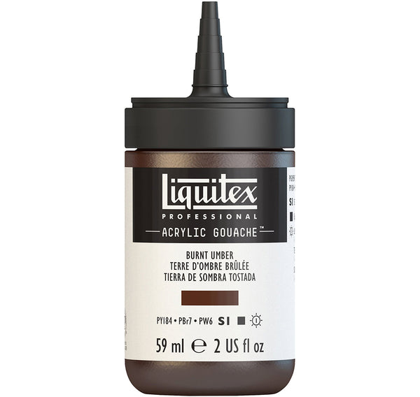 Liquitex Professional Acrylic Gouache 59ml - Burnt Umber*