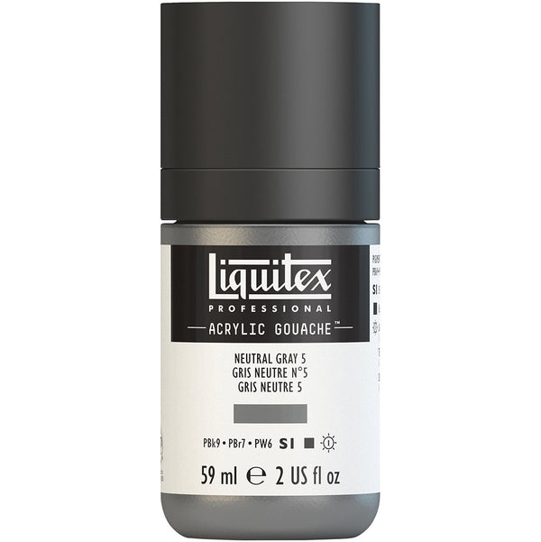 Liquitex Professional Acrylic Gouache 59ml - Neutral Grey 5*