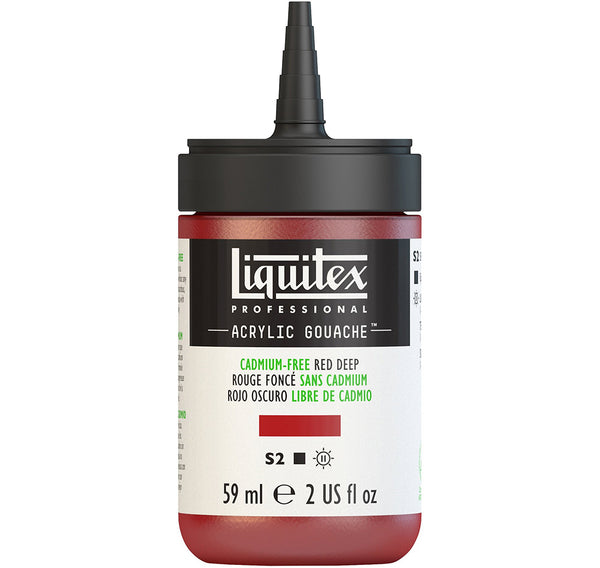 Liquitex Professional Acrylic Gouache 59ml - Cadmium-Free Red Deep*