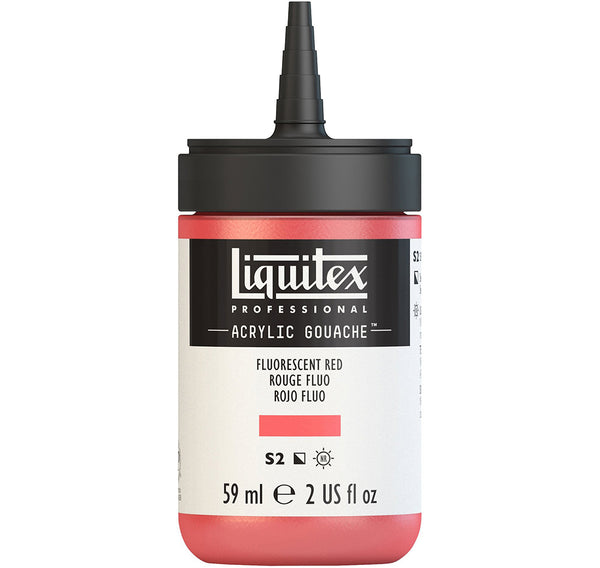 Liquitex Professional Acrylic Gouache 59ml - Fluorescent Red*