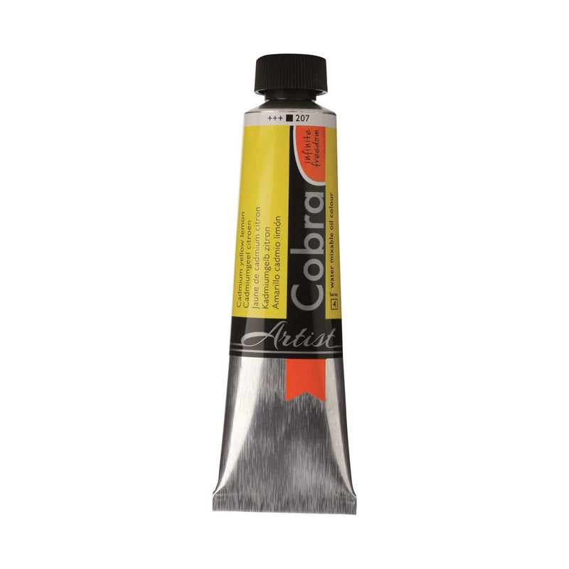 Cobra Artist Water Mixable Oil Colour  - 207 - Cadmium Yellow Lemon 40ml