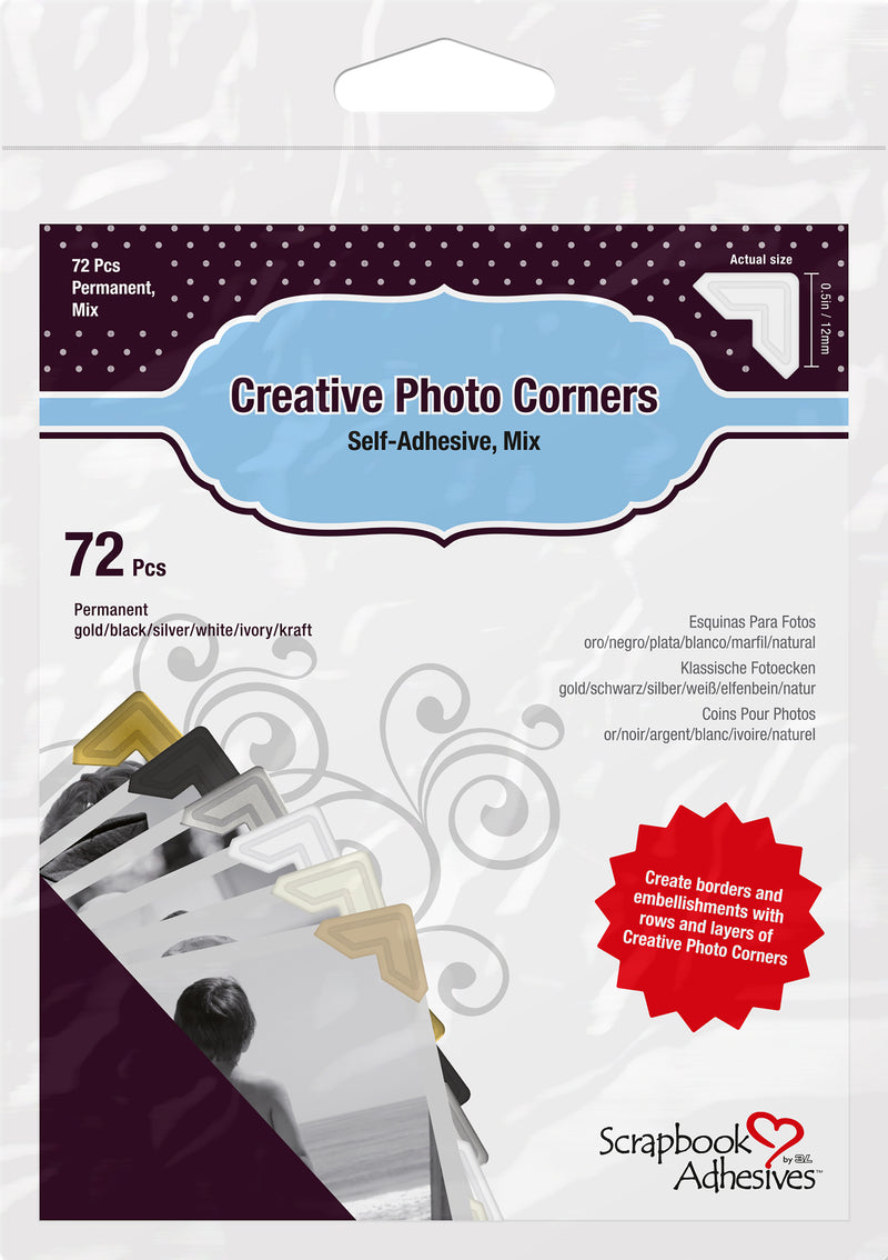 3L-Scrapbook Adhesives: Photo Corners Variety Pack