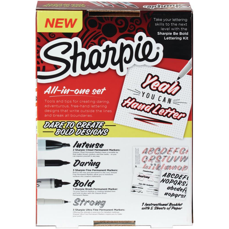 Sharpie Be Bold Lettering Kit 9/Pkg - Be Bold*