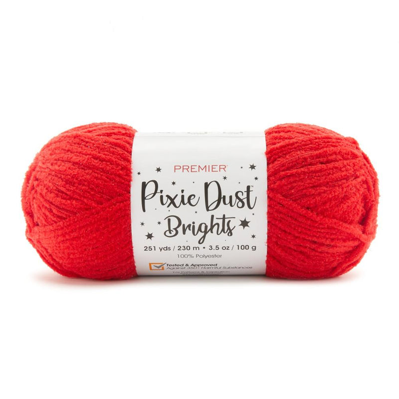 Premier Pixie Dust Brights Yarn - Red