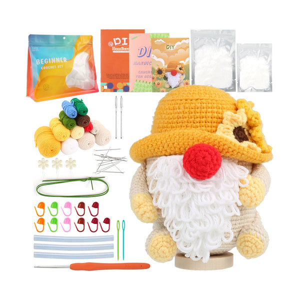 Poppy Crafts Learn to Crochet Kit  #20 - Sunflower Gnome