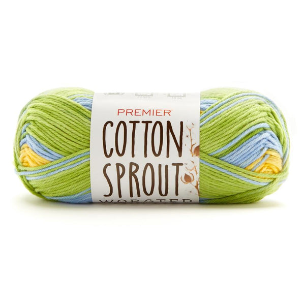 Premier Yarns Cotton Sprout Worsted Multi Yarn - Lima Bean