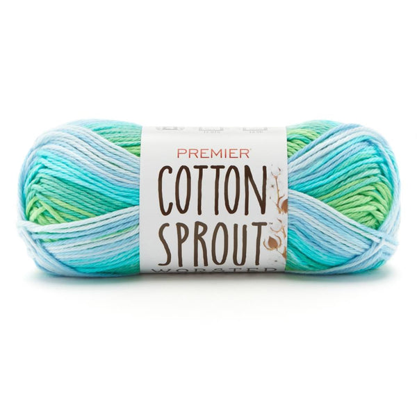 Premier Yarns Cotton Sprout Worsted Multi Yarn - Island Breeze