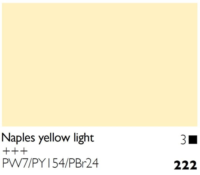 Cobra Artist Water Mixable Oil Colour  - 222 - Naples Yellow Light 40ml*