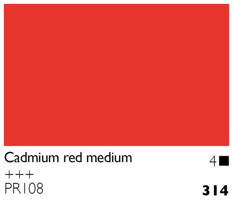 Cobra Artist Water Mixable Oil Colour  - 314 - Cadmium Red Medium 40ml