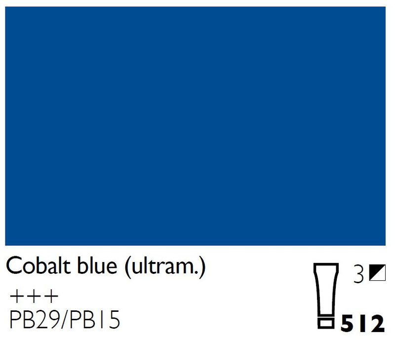 Cobra Artist Water Mixable Oil Colour  - 512 - Cobalt Blue (Ultramarine) 40ml*