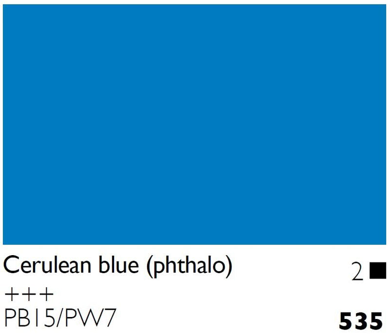 Cobra Artist Water Mixable Oil Colour  - 535 - Cerulean Blue (Phthalo) 40ml*