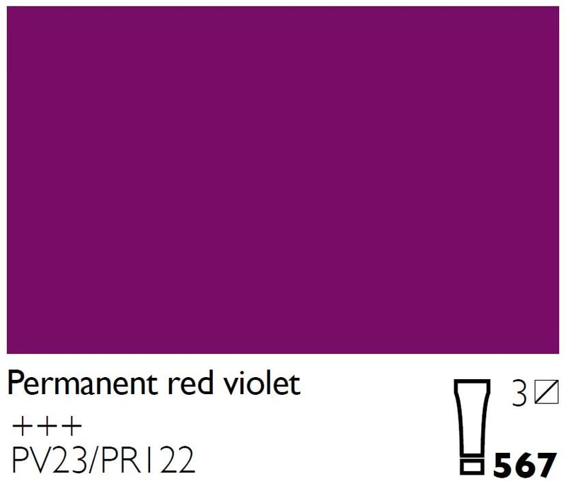 Cobra Artist Water Mixable Oil Colour  - 567 - Permanent Red Violet 40ml*