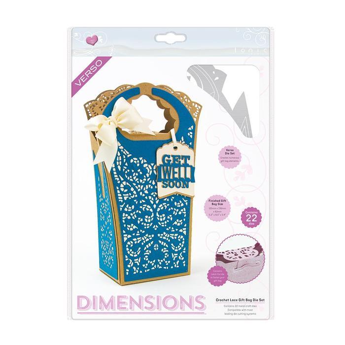 Tonic Studios Verso Dimensions Dies - Crochet Lace Gift Bag*