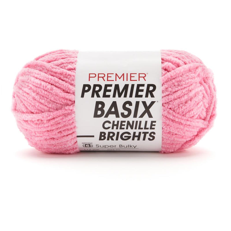Premier Basix Chenille Brights Yarn - Bubblegum