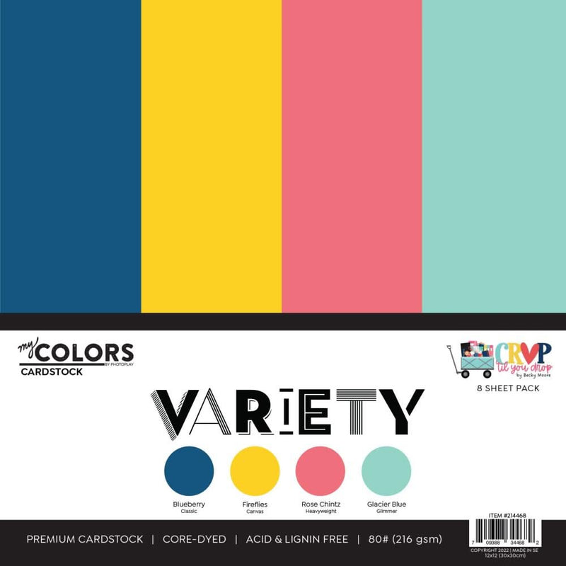 PhotoPlay Cardstock Variety Pack 8/Pkg Crop 'Til You Drop