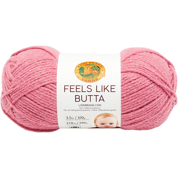 Lion Brand Feels Like Butta Yarn - Dusty Pink 100g