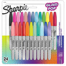 Sharpie Glam Pop Fine Point Permanent Markers 24 pack  Assorted*