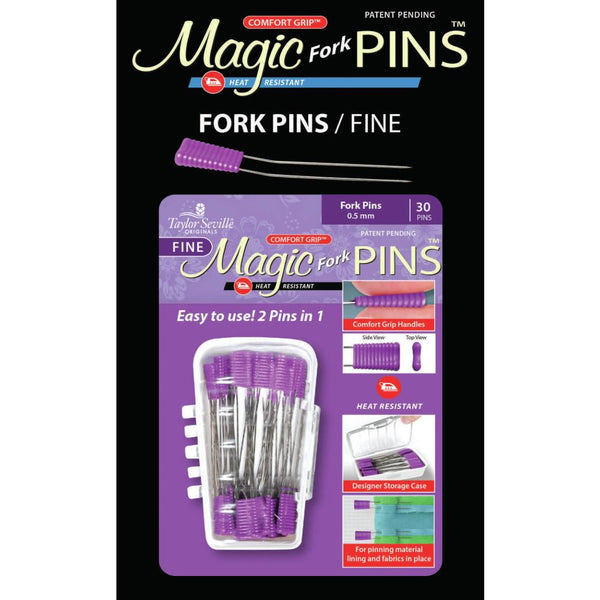 Taylor Seville Magic Fork Pins - Fine Purple 30 pack