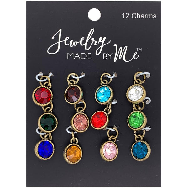 Jewelry Made by Me - Charms 12 pack  Birthstones
