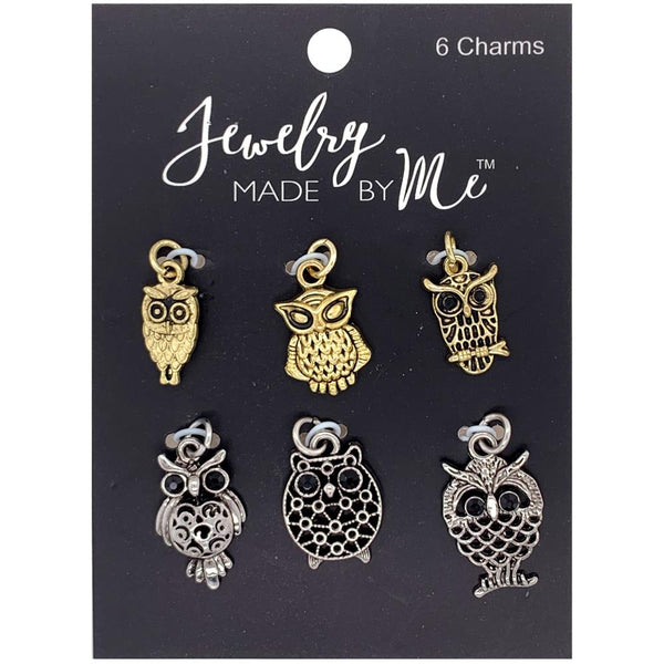 Jewelry Made by Me - Charms 6 pack  Owls