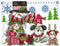 Imaginating Counted Cross Stitch Kit 8"X6" Happy Howlidays (14 Count)*
