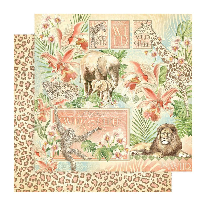 Graphic 45 Wild & Free Double-Sided Cardstock 12"x12" - Wild & Free*
