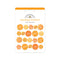Doodlebug Boutique Buttons 20/Pkg - Tangerine*