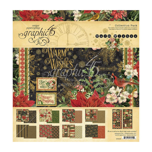 Graphic 45 Collection Pack 12"x 12" - Warm Wishes