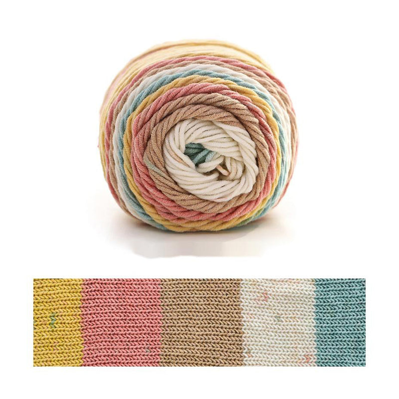 Poppy Crafts Rainbow Cotton Yarn 100g - Mix 24