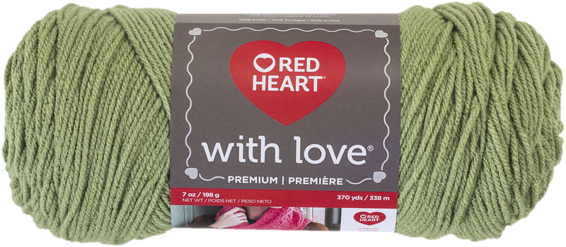 Red Heart With Love Yarn - Lettuce 198g