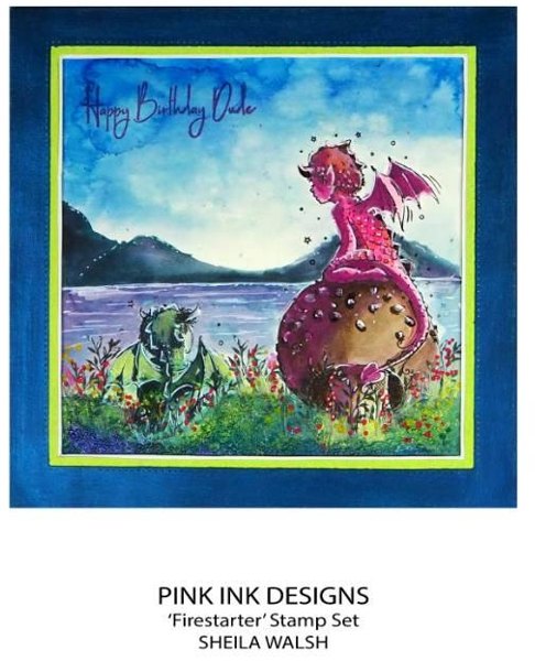 Pink Ink Designs 6"x 8" Clear Stamp Set - Firestarter*