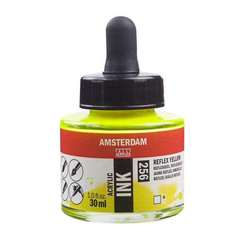 256 - Talens Amsterdam Acrylic Ink 30ml - Reflex Yellow